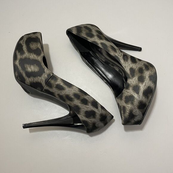 Carlos Platonic Animal Print Platform Stiletto Heels Size 6 - Picture 5 of 12